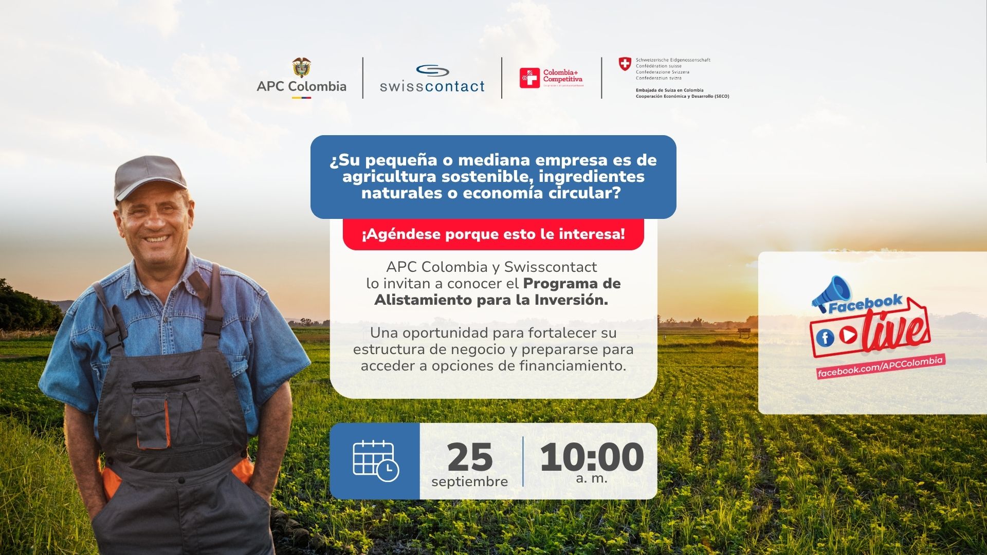 Viernes 25 de septiembre a la 10:00 a.m.