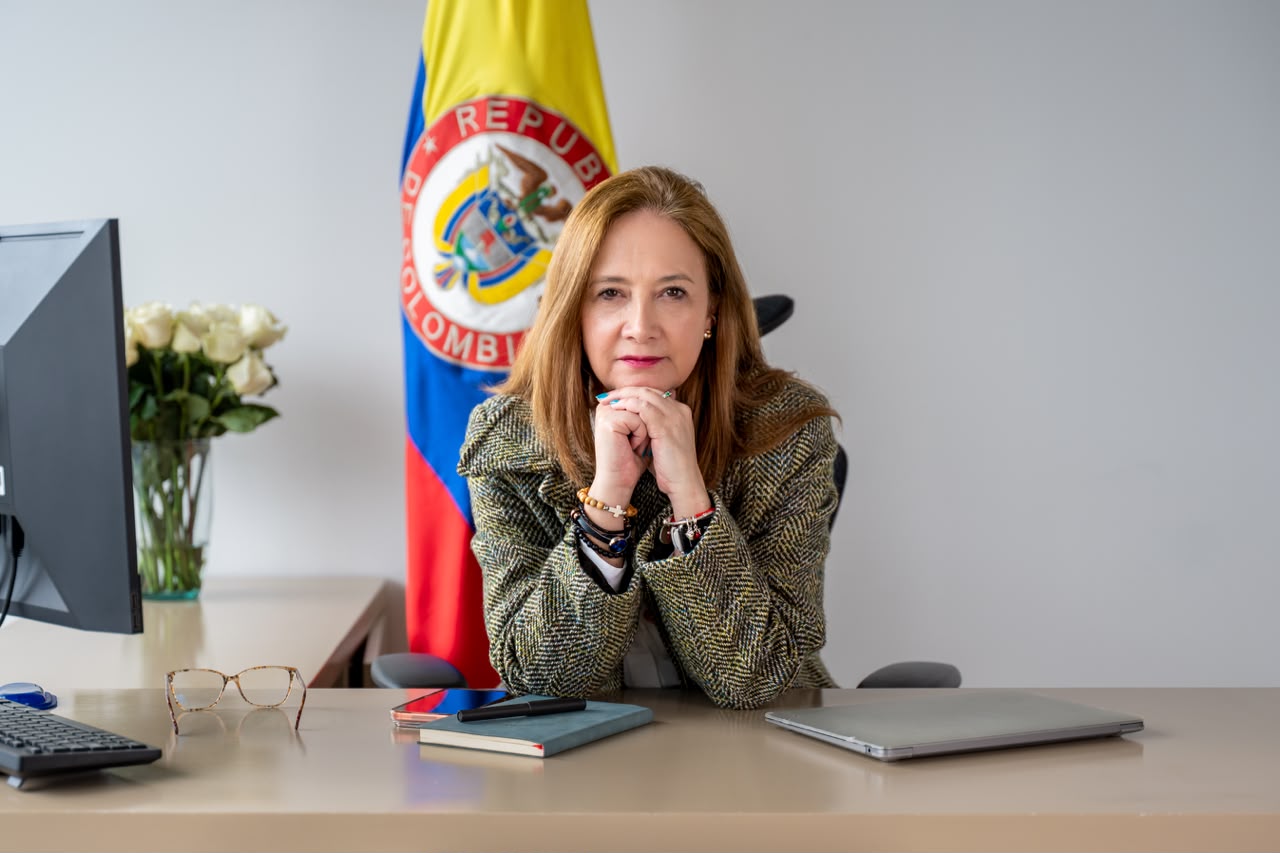 Foto de la directora general de APC Colombia, Adriana Piquero