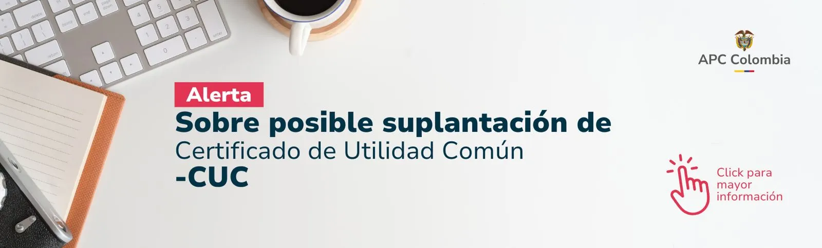Alerta sobre posible suplantación en Certificado de Utilidad Común