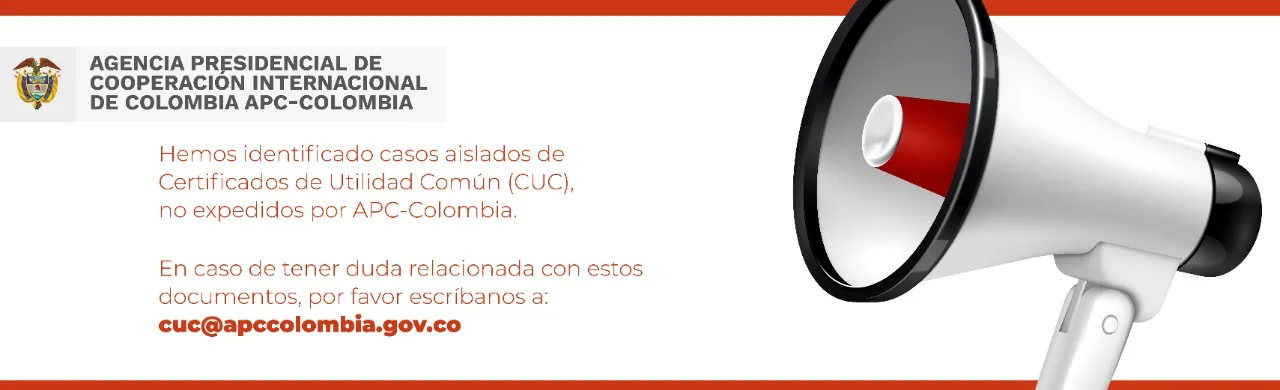 Hemos identificado casos aislados de Certificados de Utilidad Común (CUC) no expedidos por APC-Colombia.