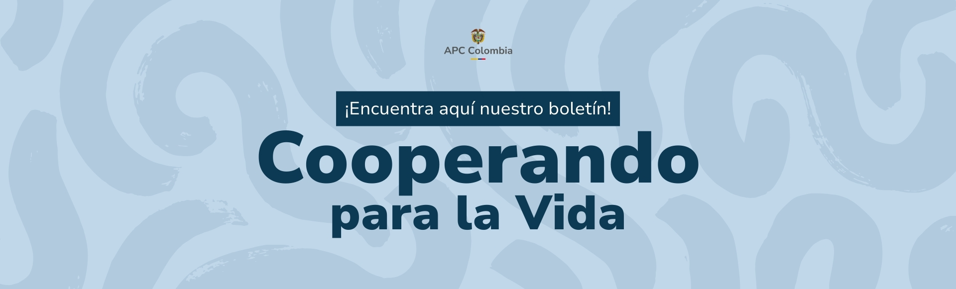 Cooperación para la vida fondo gris, arriba el logo de la Agencia