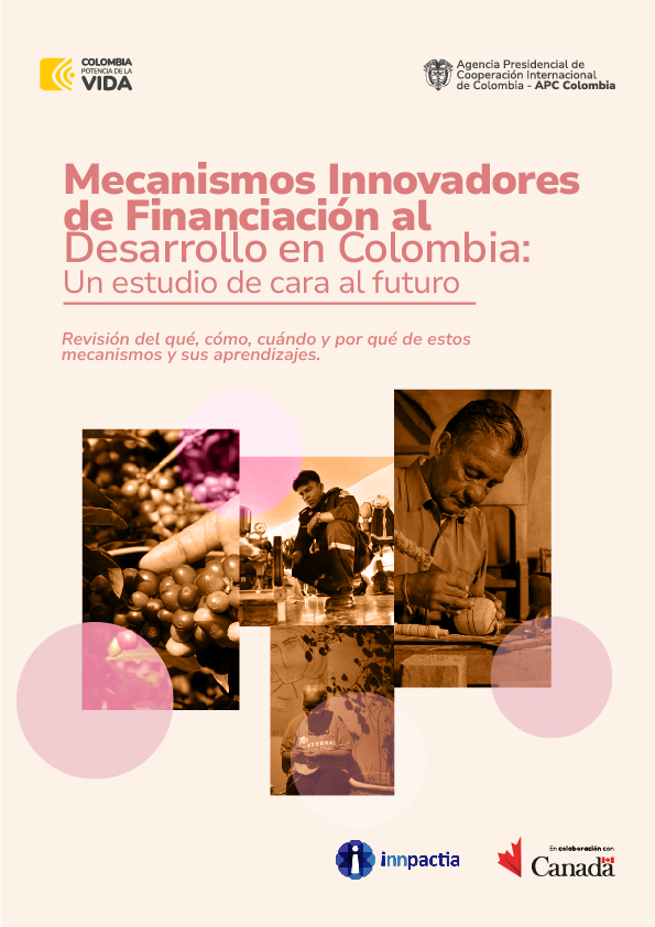 Portada del documento Mecanismos innovadores de financiación al desarrollo en Colombia: un estudio de cara al futuro