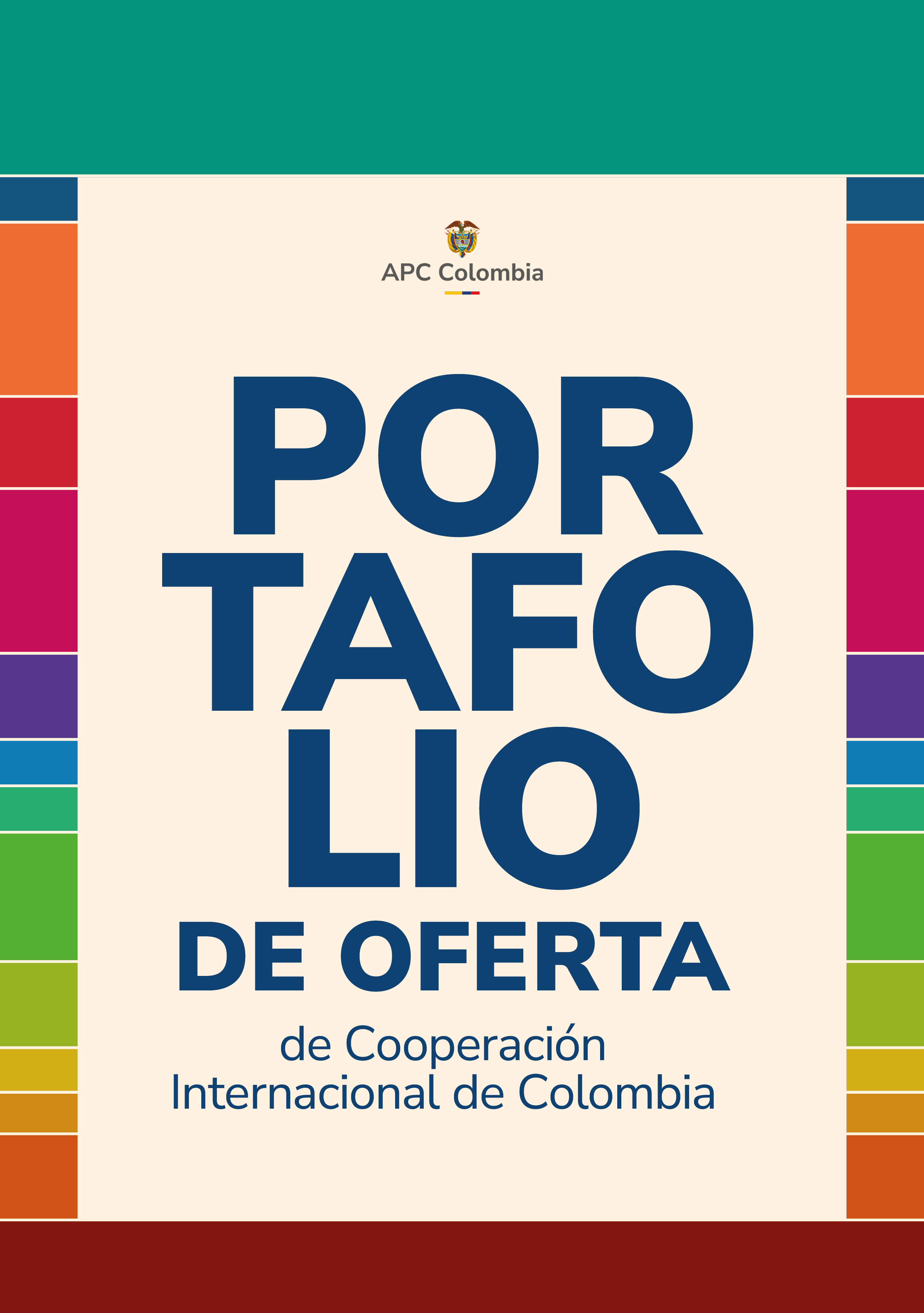 Portada Portafolio de Oferta de Cooperación Internacional de Colombia