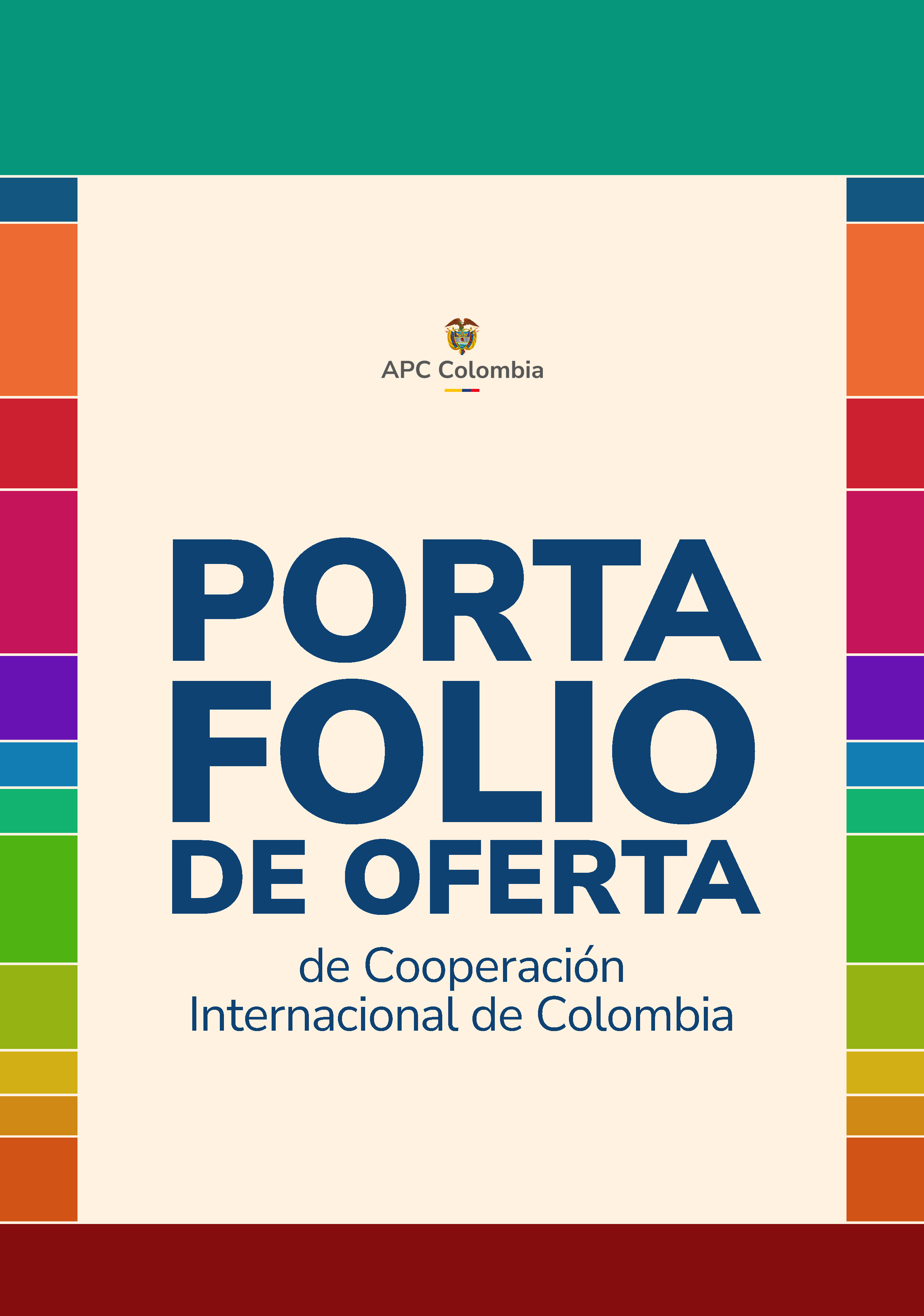 Portada Portafolio de Oferta de Cooperación Internacional de Colombia
