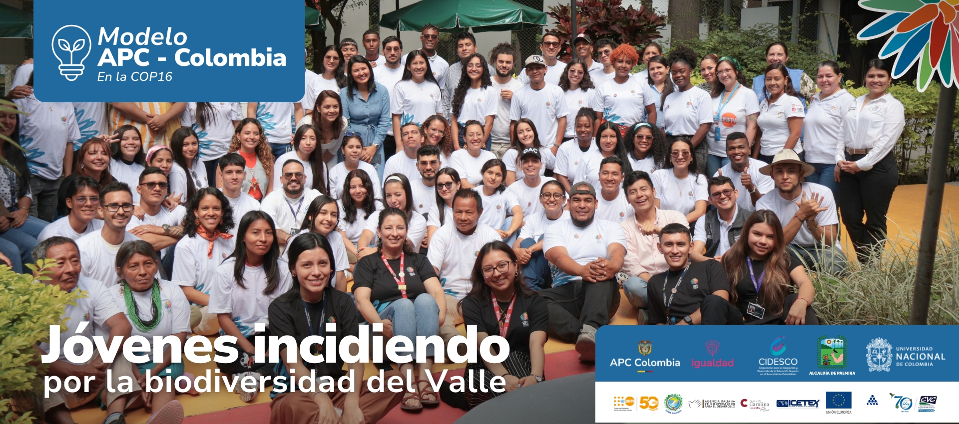 Jóvenes del Valle del Cauca y del Pacífico Biodiverso liderarán soluciones ambientales en la COP 16 con el Modelo APC Colombia 