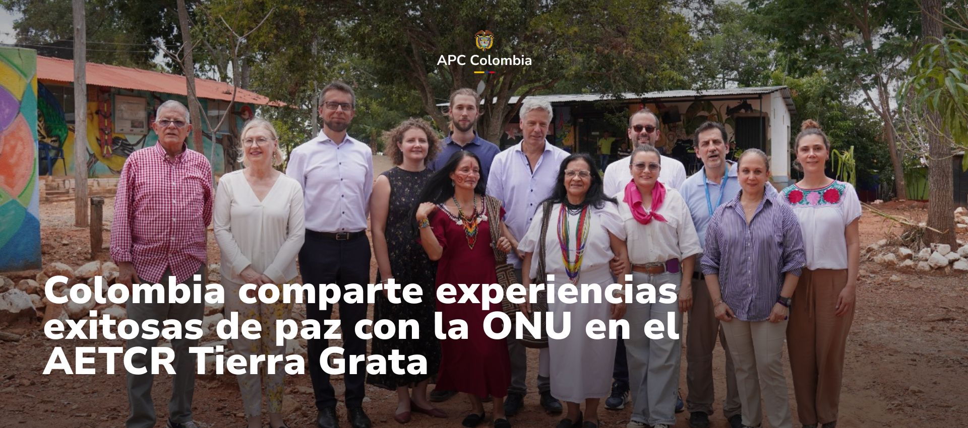 Delegados del PBC y representantes del Gobierno Nacional en el Cesar