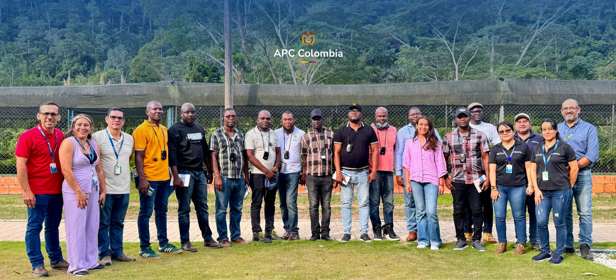 Participantes del proyecto ‘Fortalecimiento de las capacidades técnicas mediante el intercambio de sistemas productivos sostenibles y de seguridad alimentaria, con énfasis en cacao, cereales y tubérculos del Caribe: Haití–Colombia’,