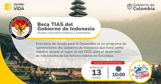 Facebook Live beecas gobierno de Indonesia miércoles 13 de marzo 10 de la mañana