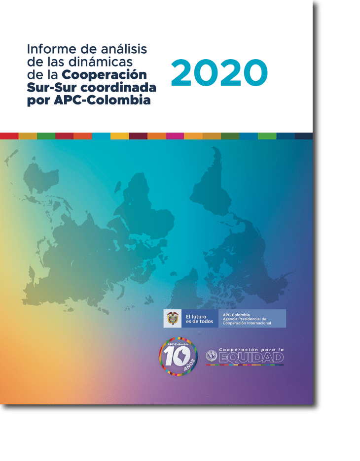 Portada del Informe de análisis de las dinámicas de la Cooperación Sur-Sur coordinada por APC-Colombia