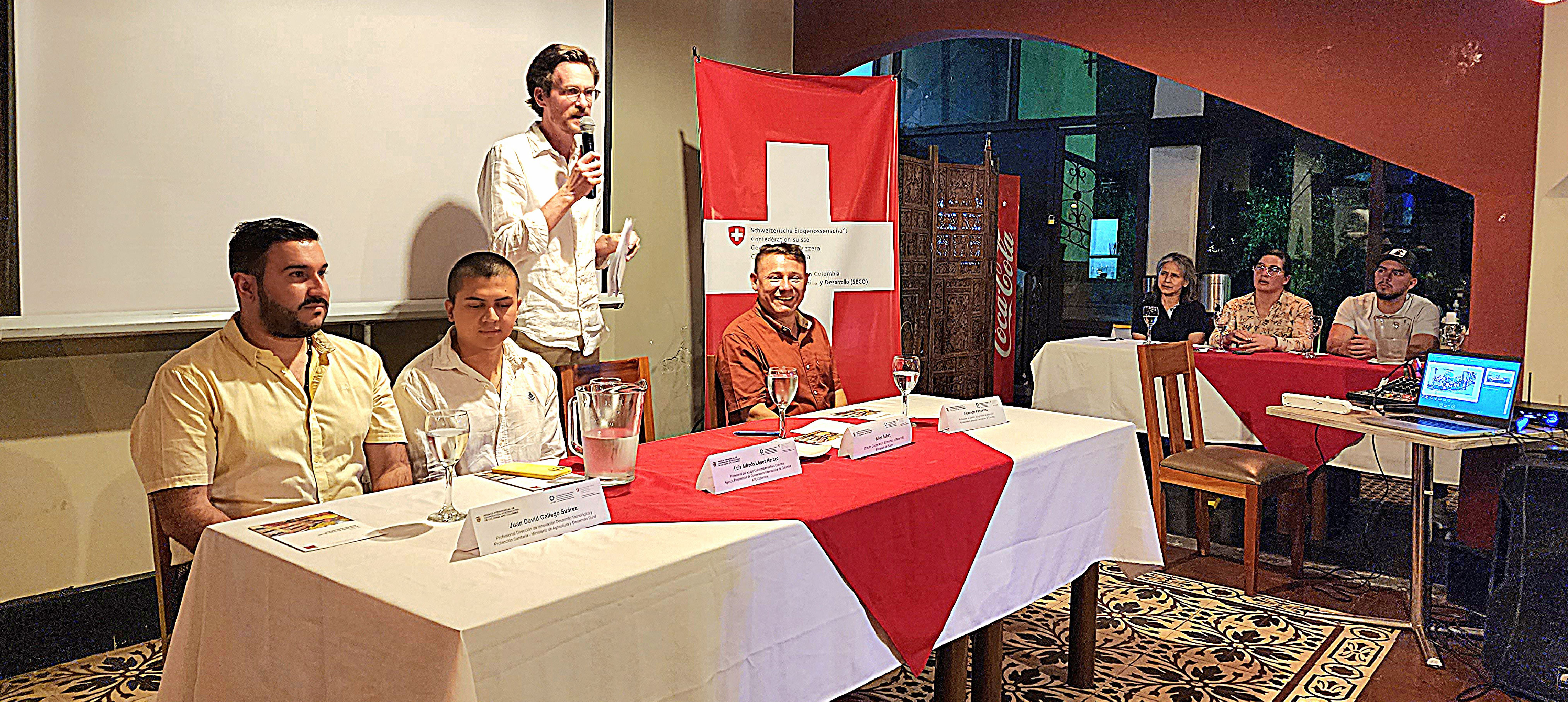 Intervención del director de Cooperación Económica y Desarrollo de la embajada de Suiza, Julien Robert.