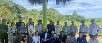 Los participantes del curso de ASEAN en un manglar de Colombia