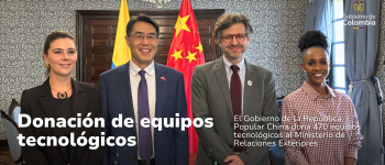 El Gobierno de la República Popular China dona 470 equipos tecnológicos al Ministerio de Relaciones Exteriores