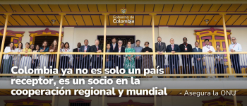 Participantes de la instalación del Día de la Cooepración Sur Sur