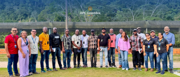 Participantes del proyecto ‘Fortalecimiento de las capacidades técnicas mediante el intercambio de sistemas productivos sostenibles y de seguridad alimentaria, con énfasis en cacao, cereales y tubérculos del Caribe: Haití–Colombia’,