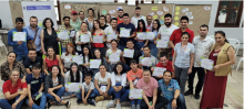 Foto de todos los jóvenes participantes del evento