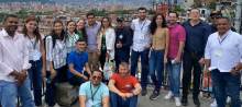 Participantes de la Estrategia Col-Col en la Comuna 13 de Medellín