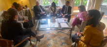 La vicepresidenta de Colombia, Francia Márquez y la directora general de APC-Colombia, Eleonora Betancur González, se reunieron con la secretaria de Estado de Cooperación Internacional de España, Pilar Cancela Rodríguez
