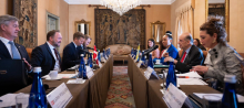 La directora general de la Agencia Presidencial de Cooperación Internacional de Colombia, Eleonora Betancur González y el ministro de relaciones exteriores de Colombia, Álvaro Leyva, se reunieron con el ministro de Política Clima Mundial de Dinamarca, Dan Jorgensen