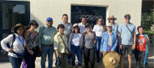 La delegación de Cuba la cooperación alemana y AGROSAVIA en una finca de AGROSAVIA
