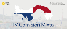 Imagen con logos institucionales, el mapa de Panamá y el texto "IV Comisión Mixta"