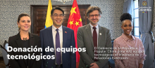 El Gobierno de la República Popular China dona 470 equipos tecnológicos al Ministerio de Relaciones Exteriores