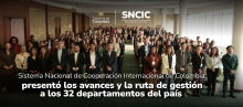 Participantes del segundo encuentro del Sistema Nacional de Cooperación Internacional de Colombia