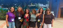 Foto de las participantes del panel organizado por APC Colombia